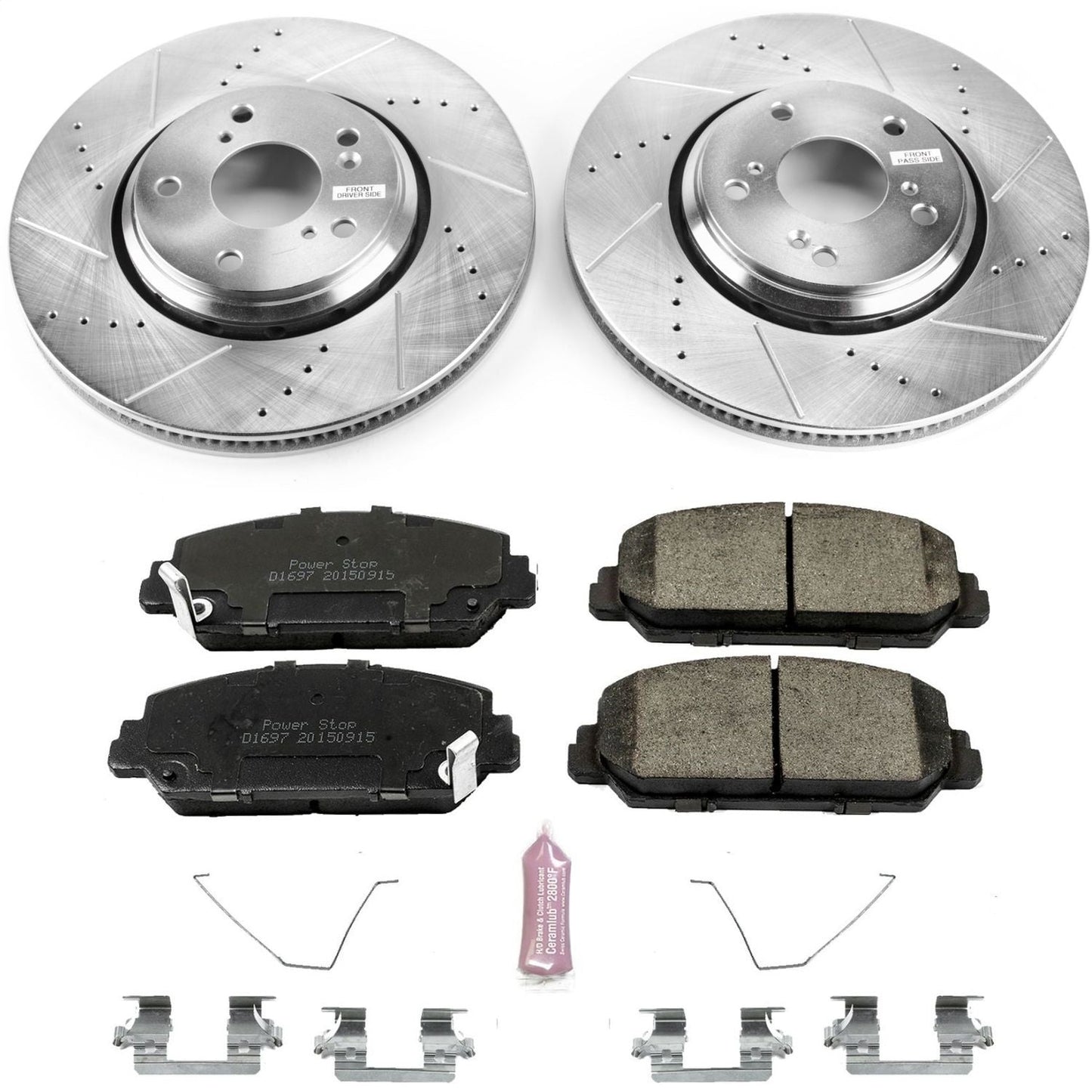 PowerStop Front Z23 Evolution Sport Brake Kit | Honda Civic (17-20) (K7347)