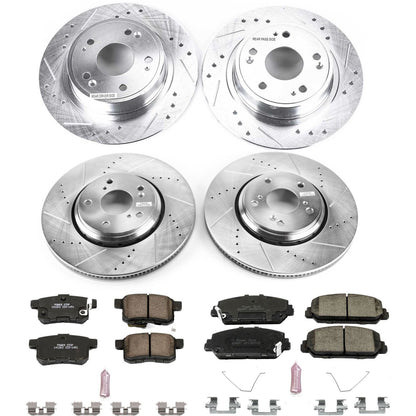 PowerStop Front & Rear Z23 Evolution Sport Brake Kit | Honda Accord (16-17) (K7348)