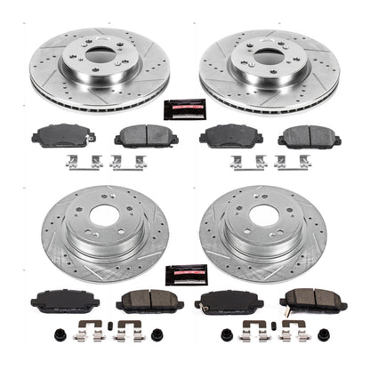 PowerStop Front & Rear Z23 Evolution Sport Brake Kit | Honda HR-V (16-18) (K7349)