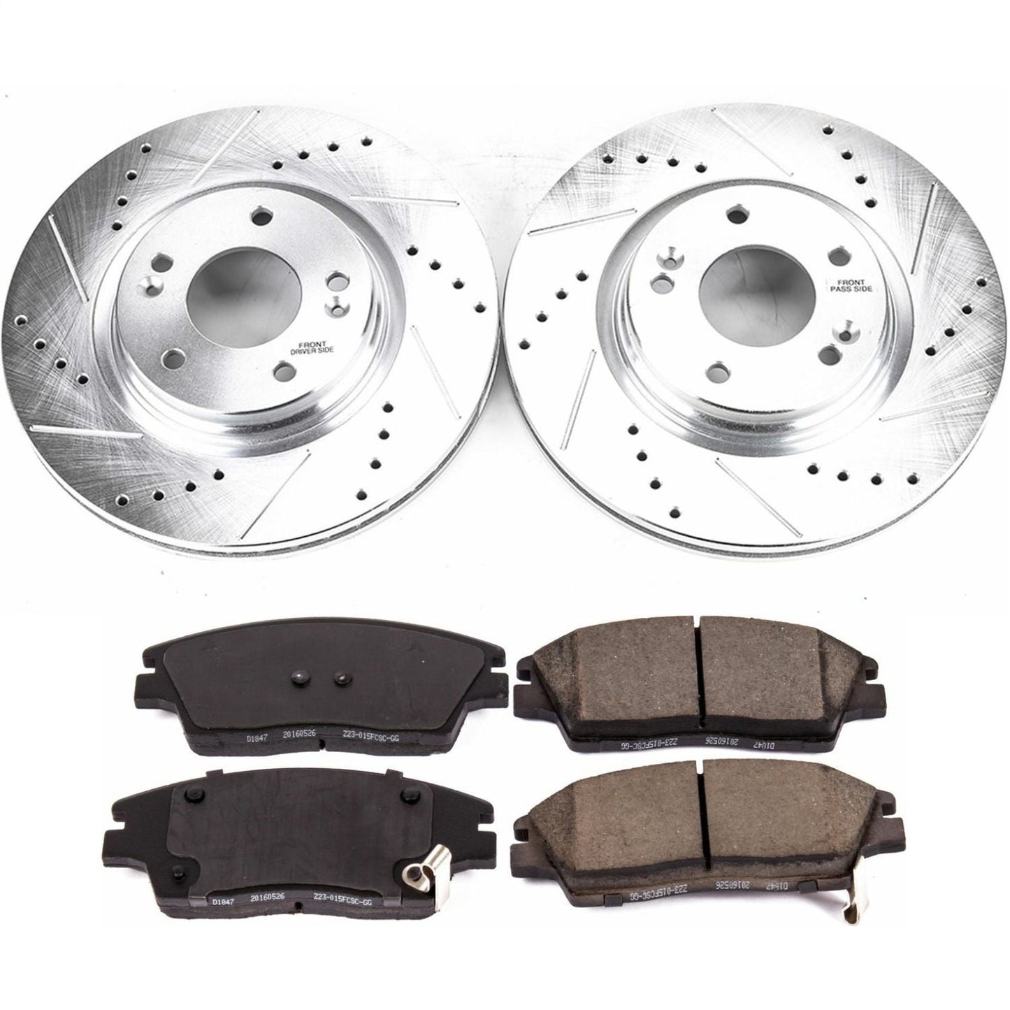 PowerStop Front Z23 Evolution Sport Brake Kit | Hyundai Elantra (17-19) (K7355)