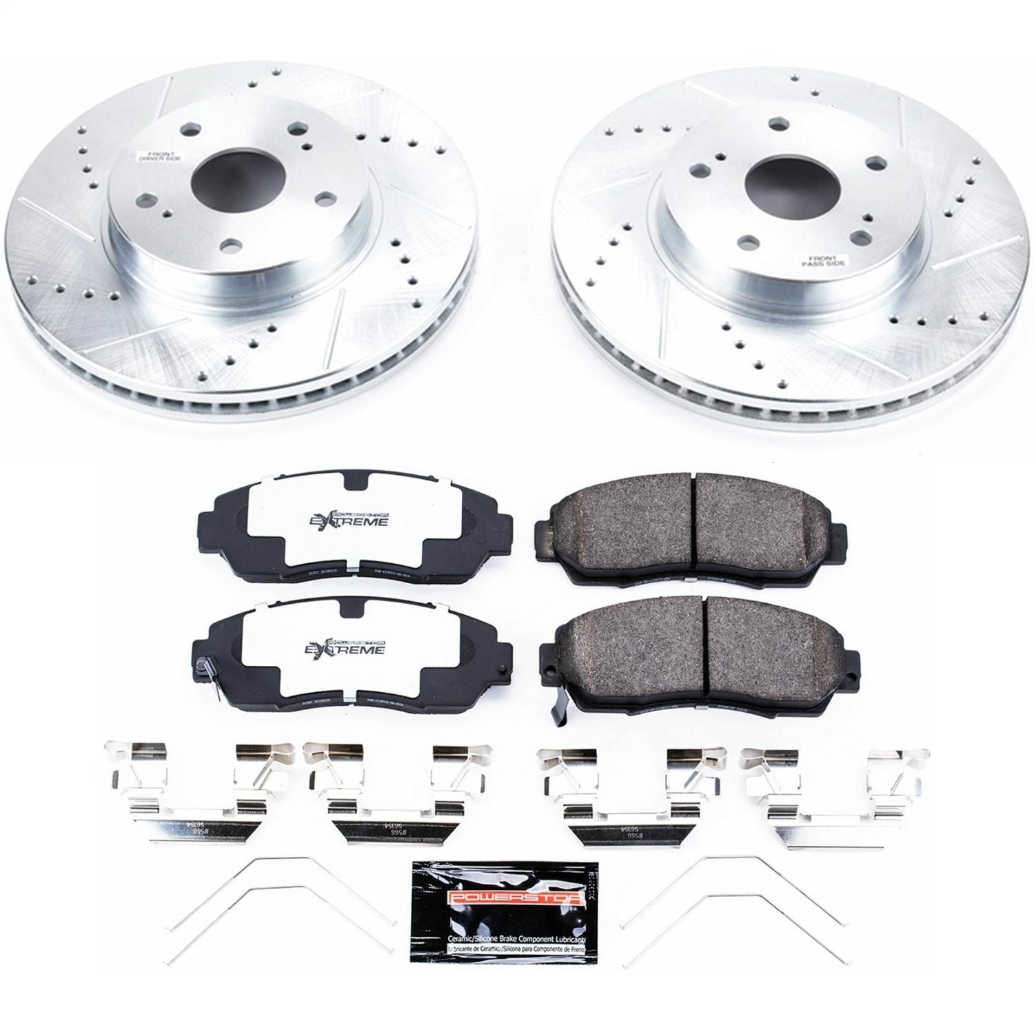 PowerStop Z26 Street Warrior Front Brake Kit | Subaru Legacy (15-18) (K7356-26)
