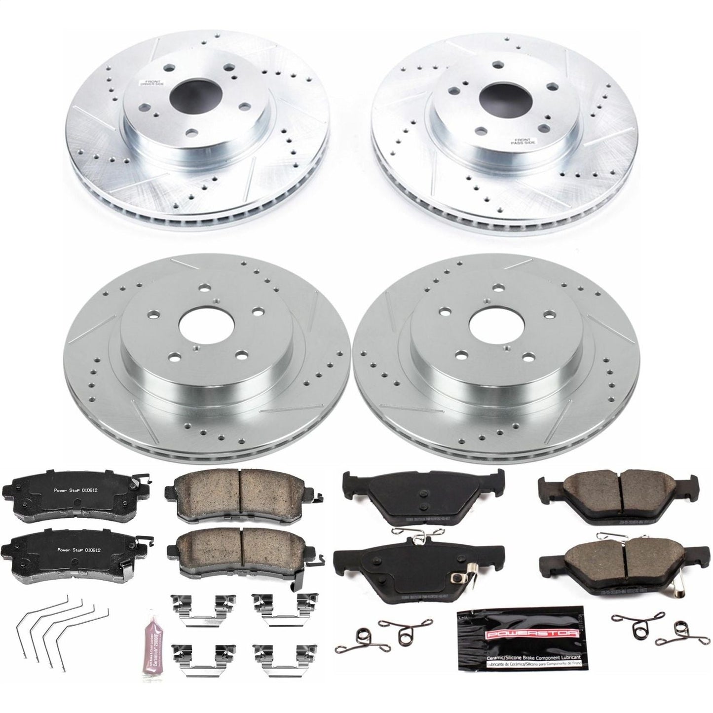 PowerStop Front & Rear Z23 Evolution Sport Brake Kit | Subaru Legacy (15-18) (K7357)