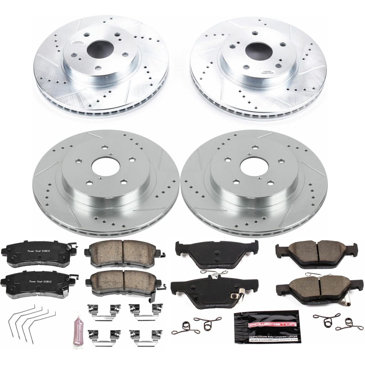 PowerStop Front & Rear Z23 Evolution Sport Brake Kit | Subaru Legacy (15-18) (K7357)