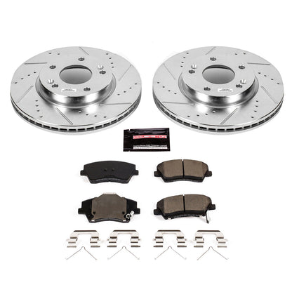 PowerStop Z23 Evolution Sport Front Brake Kit | Hyundai Elantra (17-19) (K7370)