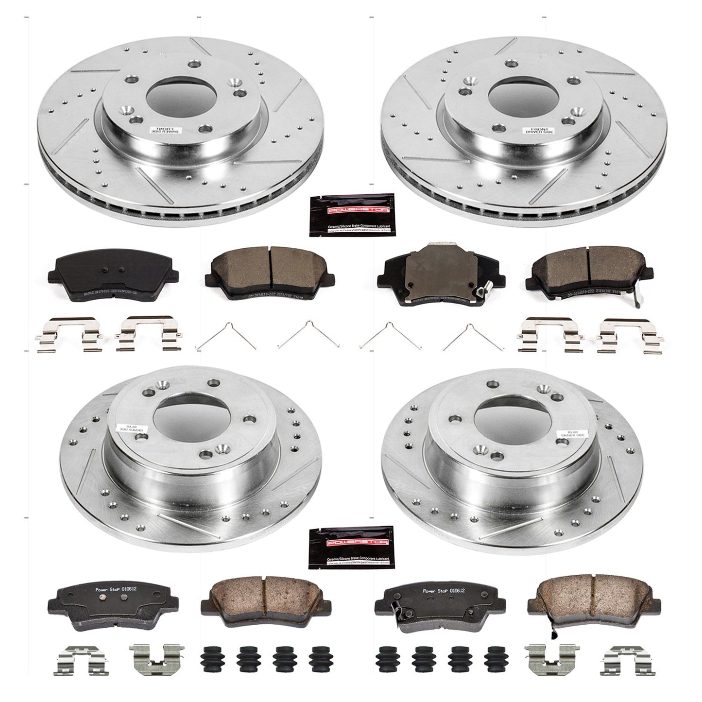PowerStop Front & Rear Z23 Evolution Sport Brake Kit | Hyundai Elantra (17-19) (K7385)