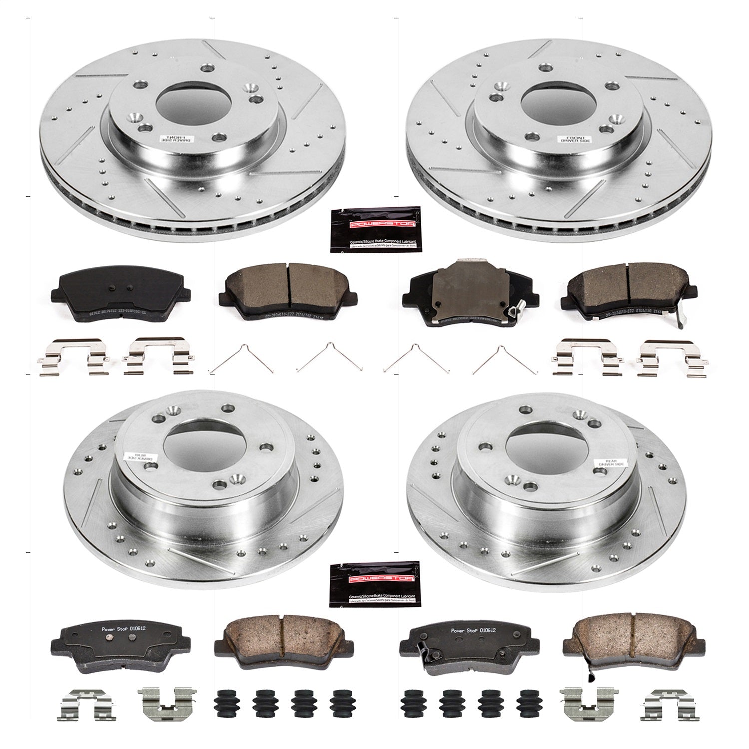 PowerStop Front & Rear Z23 Evolution Sport Brake Kit | Hyundai Elantra (17-19) (K7385)