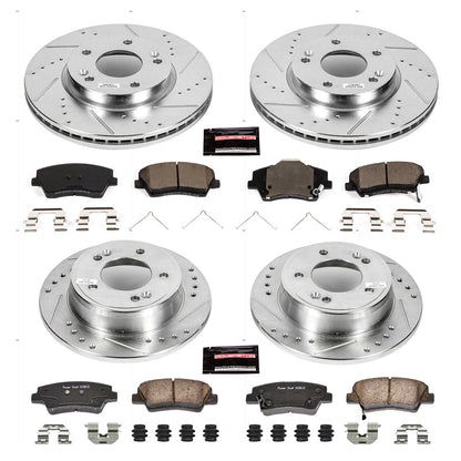 PowerStop Front & Rear Z23 Evolution Sport Brake Kit | Hyundai Elantra (17-19) (K7385)