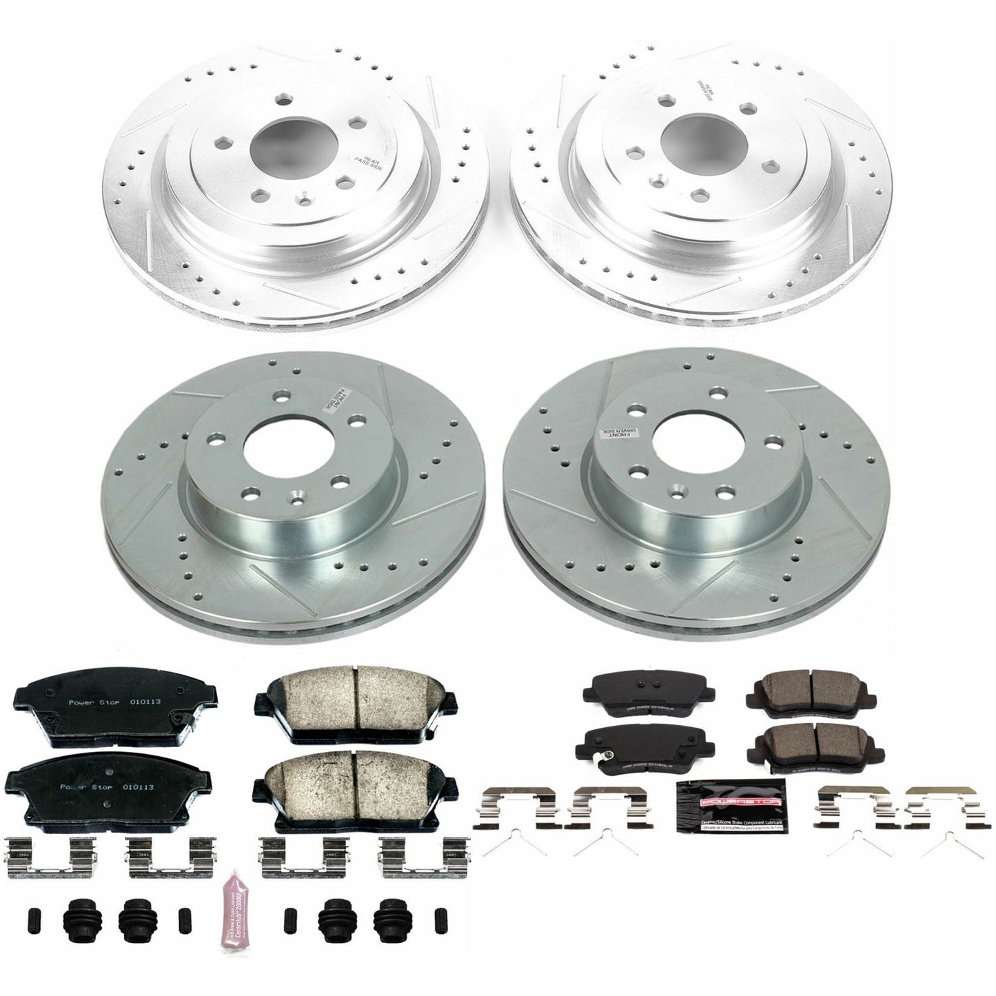 PowerStop Front & Rear Z23 Evolution Sport Brake Kit | Cadillac ATS (16-18) (K7402)