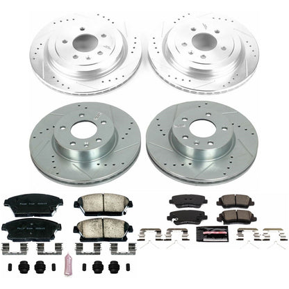 PowerStop Front & Rear Z23 Evolution Sport Brake Kit | Cadillac ATS (16-18) (K7402)