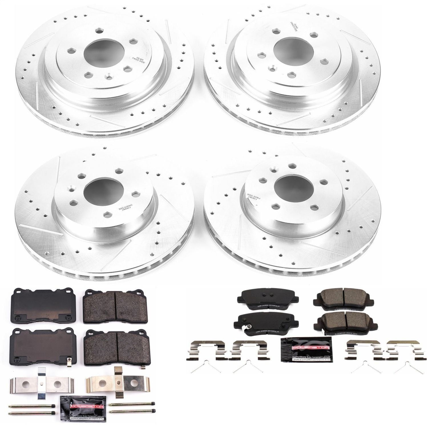 PowerStop Front & Rear Z23 Evolution Sport Brake Kit | Cadillac ATS (16-18) (K7403)