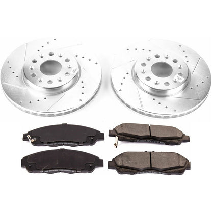 PowerStop Front Z23 Evolution Sport Brake Kit | GMC Acadia (17-18) (K7409)