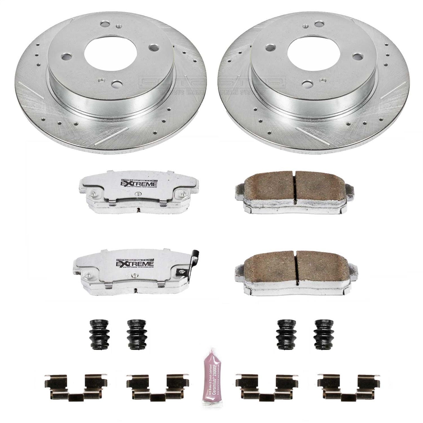 PowerStop Rear Z26 Street Warrior Brake Kit | Infiniti G20 (01-02) (K741-26)