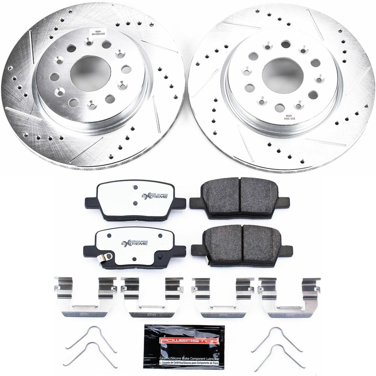 PowerStop Rear Z26 Street Warrior Brake Kit | Buick Enclave (18-19) (K7411-26)