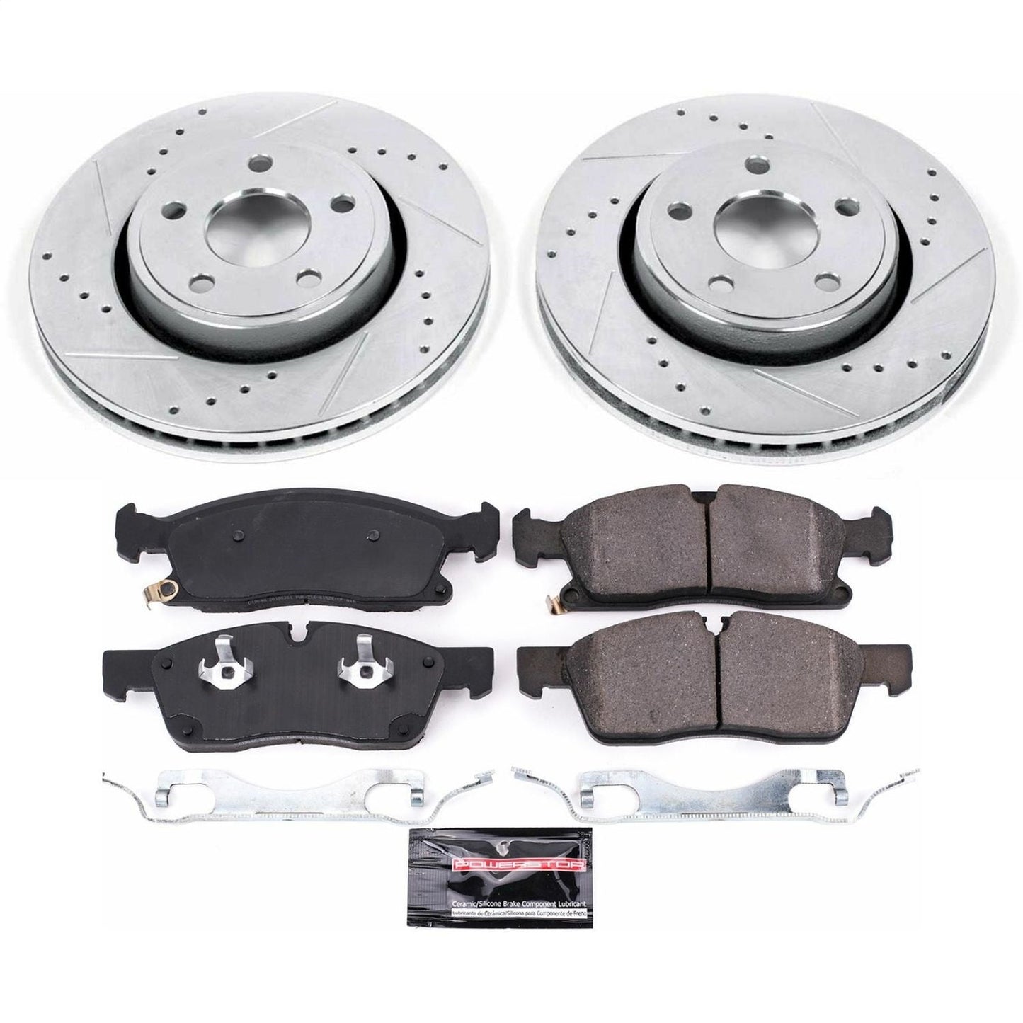PowerStop Z23 Evolution Sport Front Brake Kit | Jeep Grand Cherokee (17-19) (K7412)