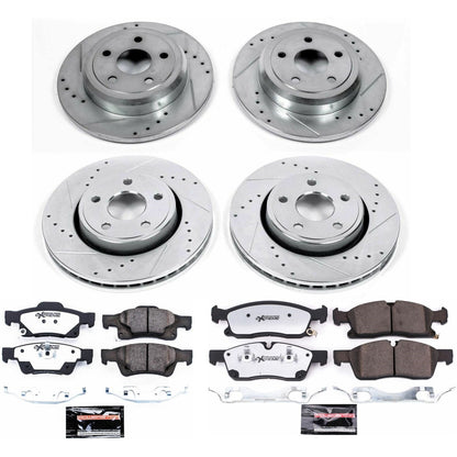 PowerStop Front & Rear Z36 Truck & Tow Brake Kit | Jeep Grand Cherokee (17-19) (K7413-36)