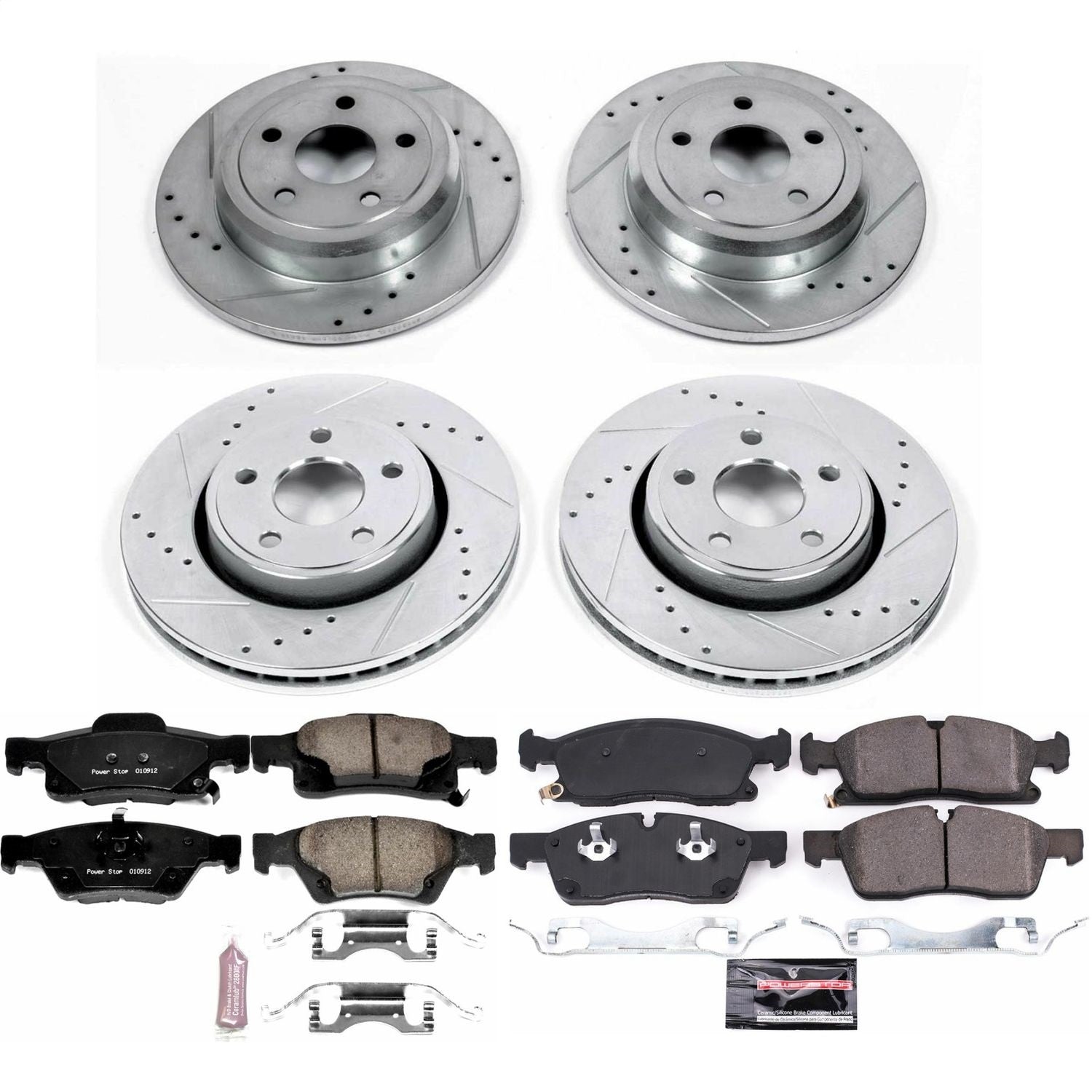 PowerStop Front & Rear Z23 Evolution Sport Brake Kit | Jeep Grand Cherokee (17-19) (K7413)
