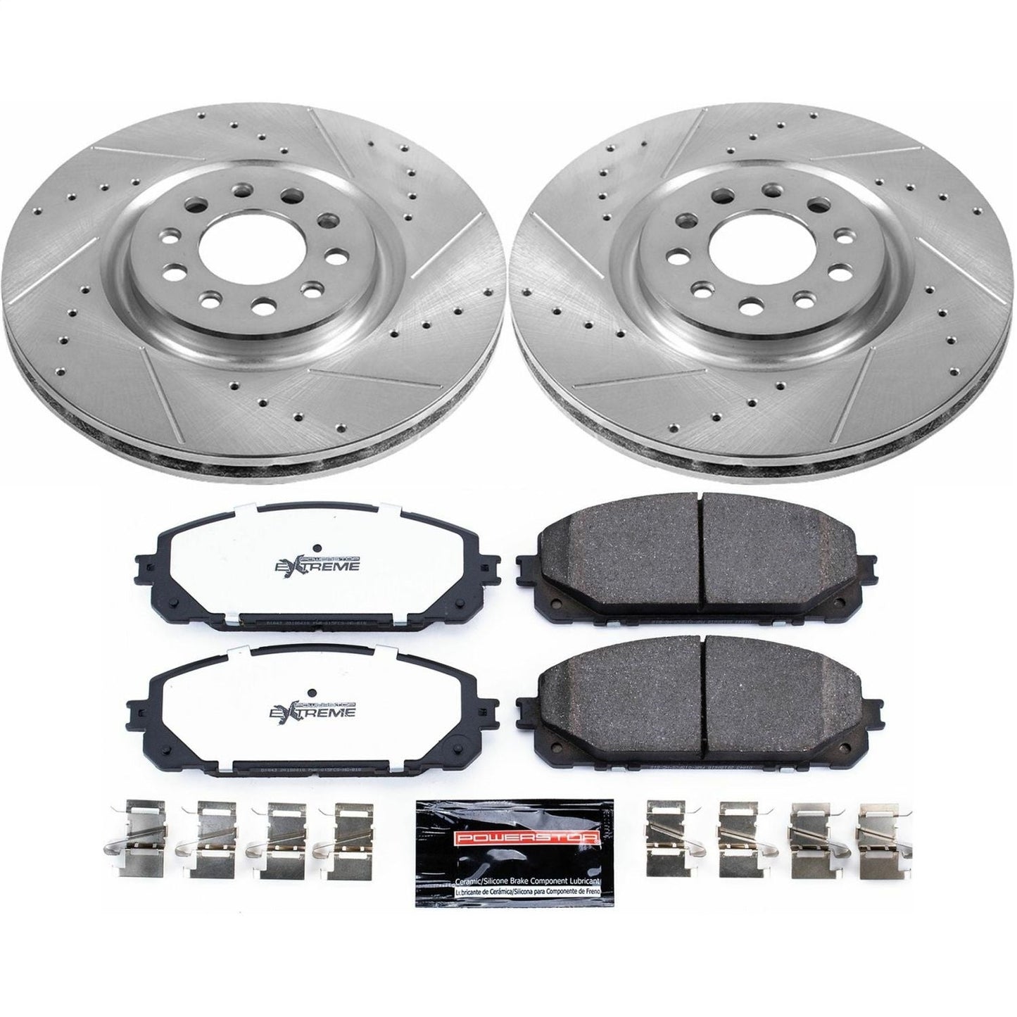 PowerStop Front Z36 Truck & Tow Brake Kit | Jeep Cherokee (17-19) (K7414-36)