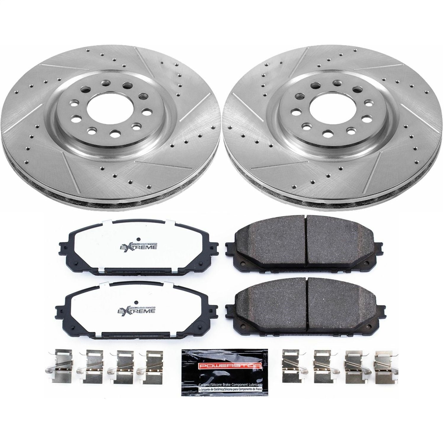 PowerStop Front Z36 Truck & Tow Brake Kit | Jeep Cherokee (17-19) (K7414-36)