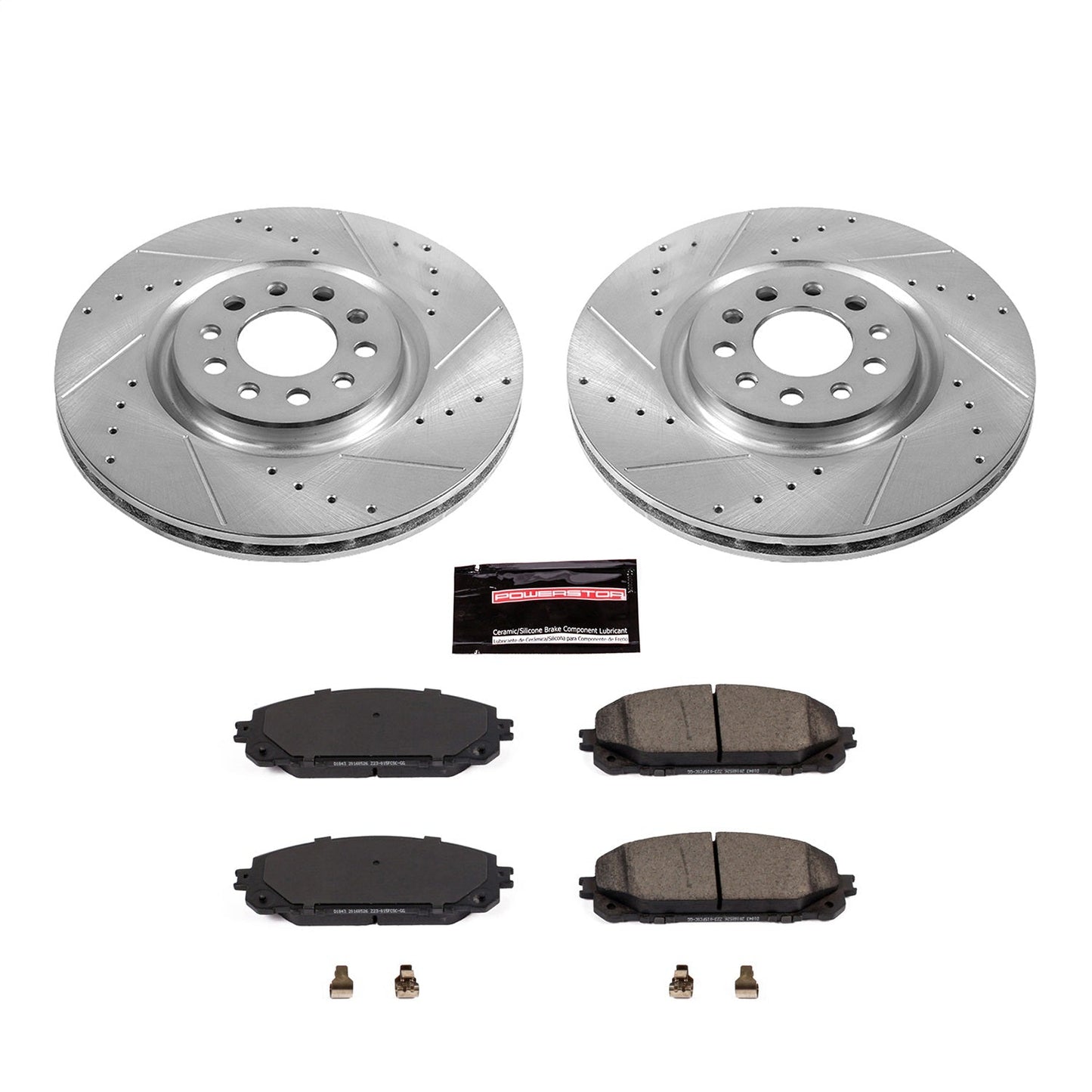 PowerStop Front Z23 Evolution Sport Brake Kit | Jeep Cherokee (17-19) (K7414)