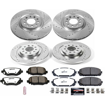 PowerStop Front & Rear Z36 Truck & Tow Brake Kit | Jeep Cherokee (17-19) (K7415-36)