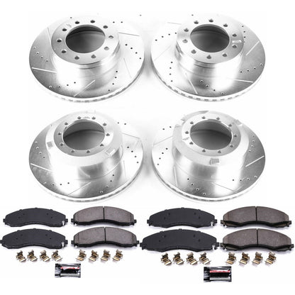 PowerStop Front and Rear Z36 Truck & Tow Brake Kit | Ford F-550 Super Duty (17-22) (K7423-36)