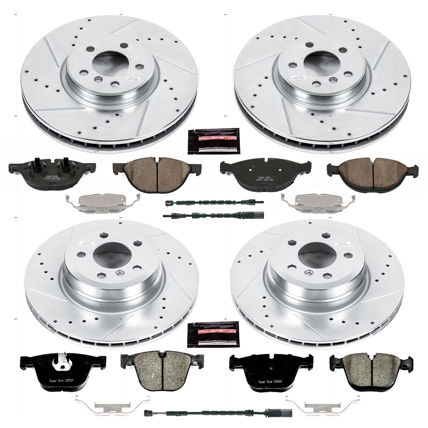 PowerStop Front and Rear Z23 Evolution Brake Kit | BMW X5 (11-18) (K7432)