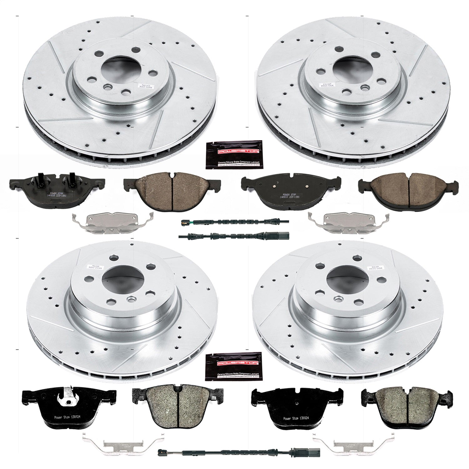 PowerStop Front and Rear Z23 Evolution Brake Kit | BMW X5 (11-18) (K7432)