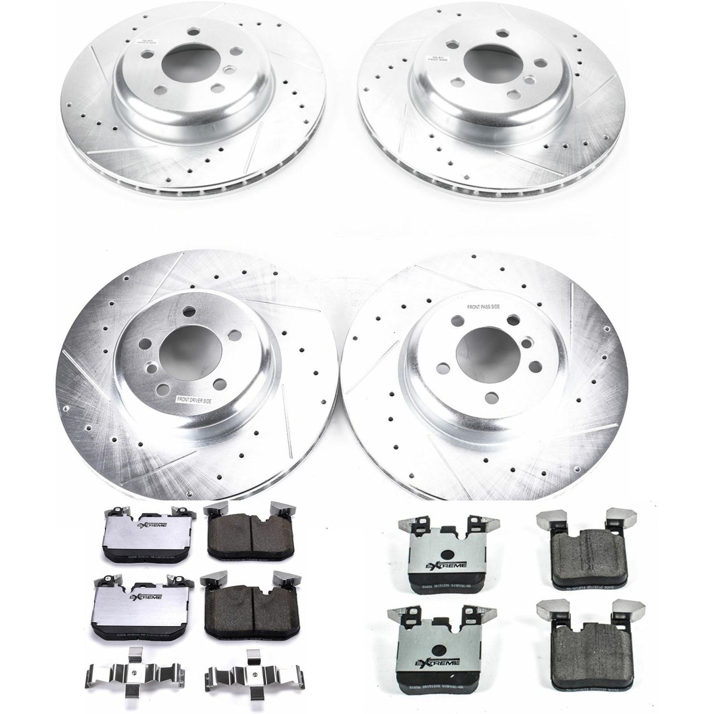 PowerStop Front & Rear Z26 Street Warrior Brake Kit | BMW 335i (12-15) (K7436-26)