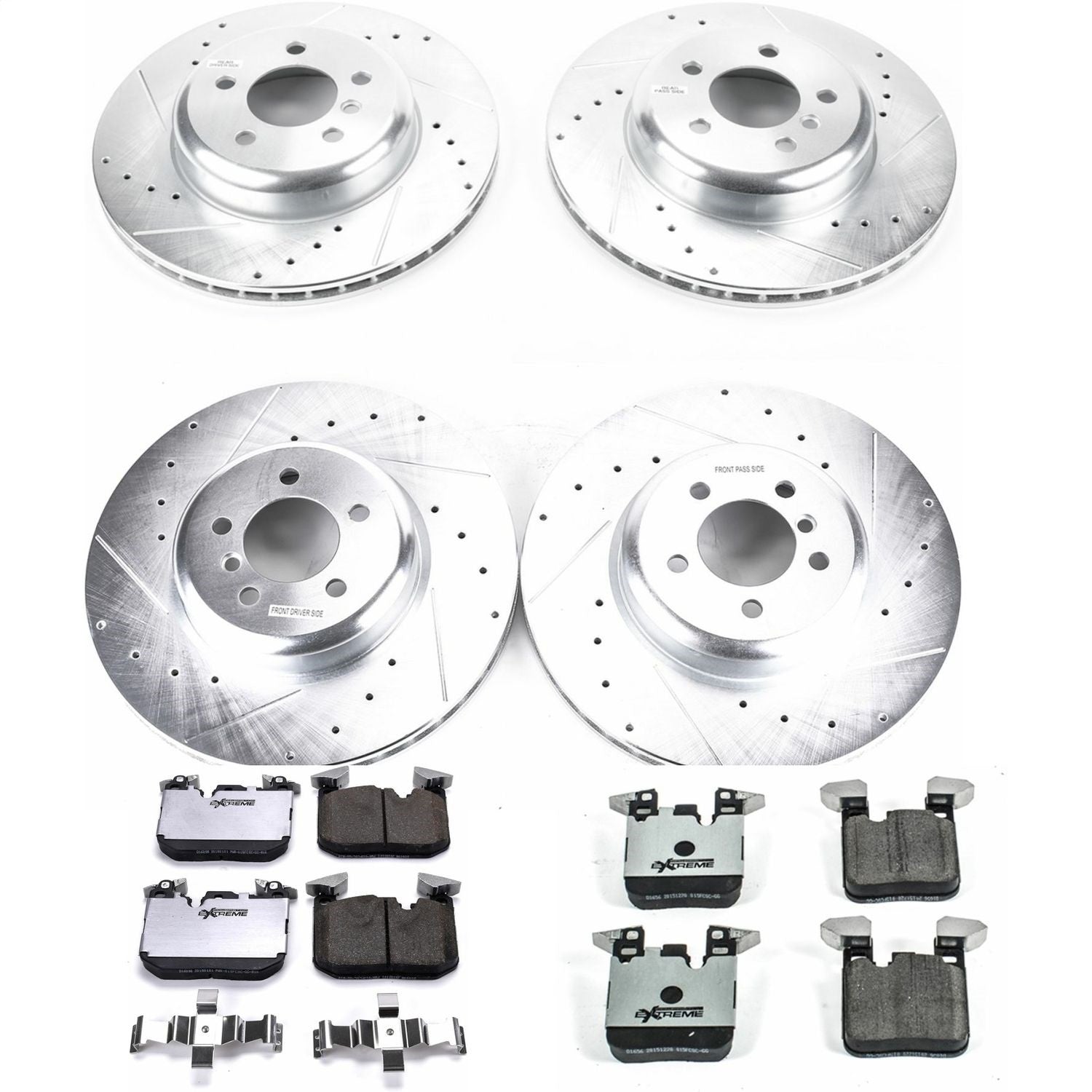 PowerStop Front & Rear Z26 Street Warrior Brake Kit | BMW 335i (12-15) (K7436-26)