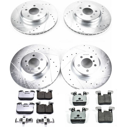 PowerStop Front & Rear Z26 Street Warrior Brake Kit | BMW 335i (12-15) (K7436-26)