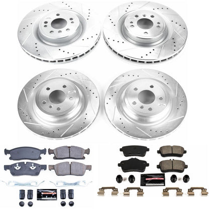 PowerStop Front & Rear Z23 Evolution Sport Brake Kit | Mercedes-Benz GLE300d (16) (K7437)