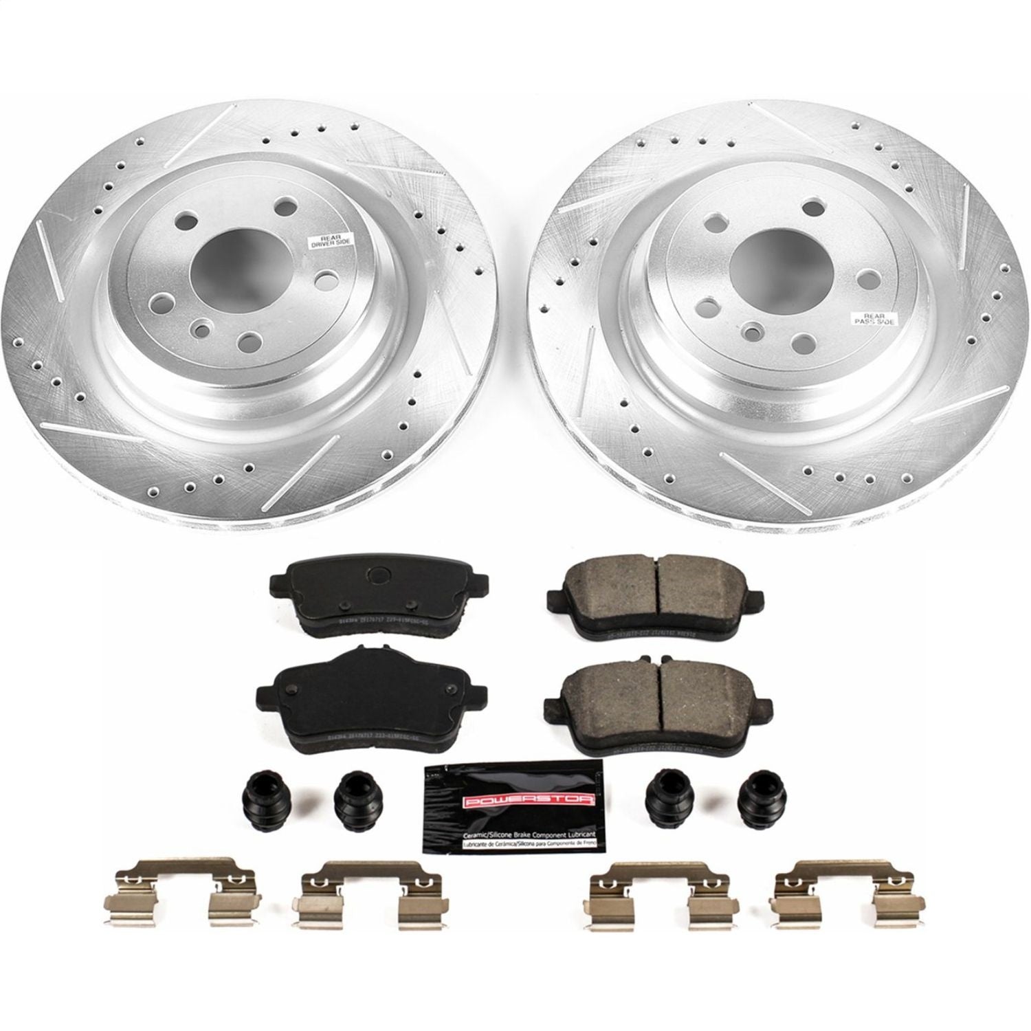 PowerStop Rear Z23 Evolution Sport Brake Kit | Mercedes-Benz GLE300d (16) (K7438)
