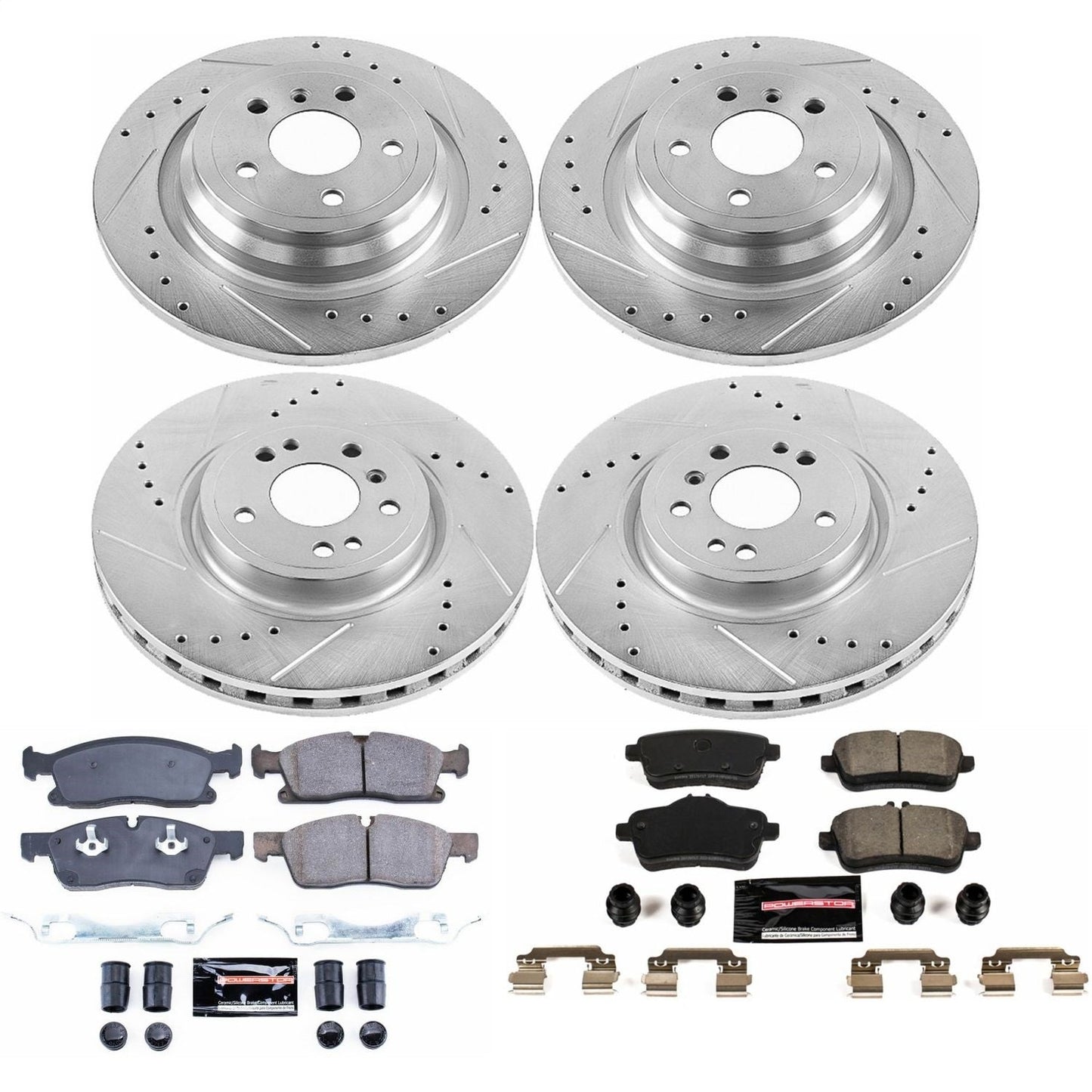 PowerStop Front & Rear Z23 Evolution Sport Brake Kit | Mercedes-Benz GLE300d (16) (K7441)