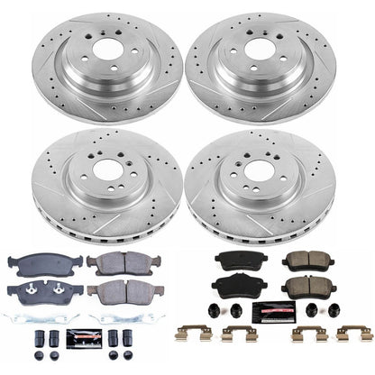 PowerStop Front & Rear Z23 Evolution Sport Brake Kit | Mercedes-Benz GLE300d (16) (K7441)