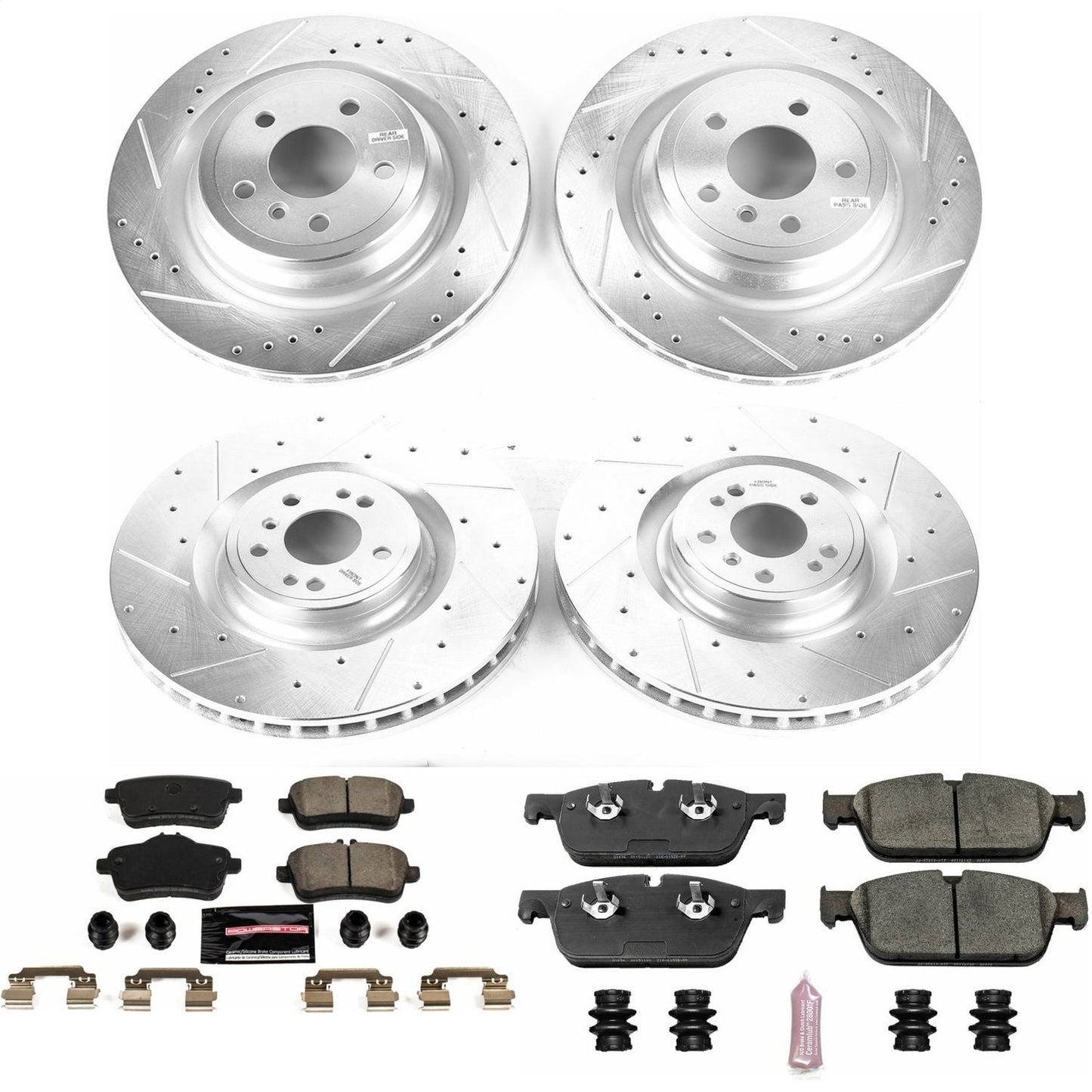 PowerStop Front & Rear Z23 Evolution Brake Kit | Mercedes-Benz GLE450 AMG 2016 (K7442)