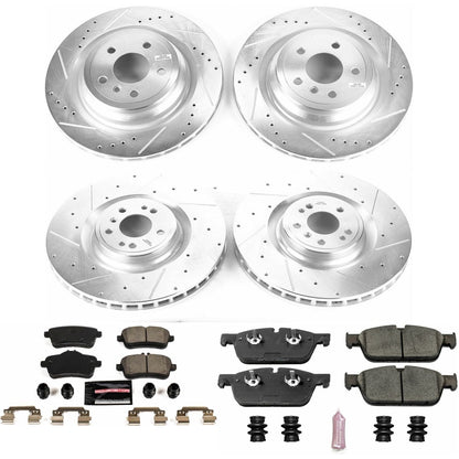 PowerStop Front & Rear Z23 Evolution Brake Kit | Mercedes-Benz GLE450 AMG 2016 (K7442)