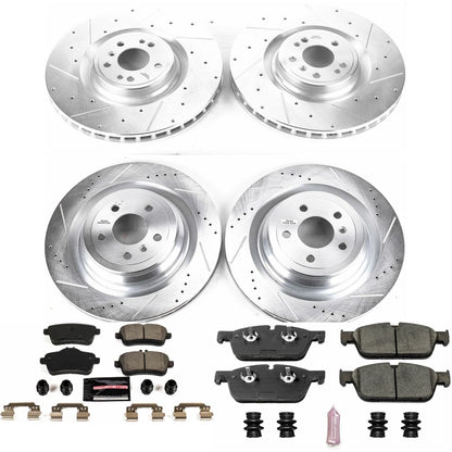 PowerStop Front & Rear Z23 Evolution Brake Kit | Mercedes-Benz GLS550 (17-18) (K7443)