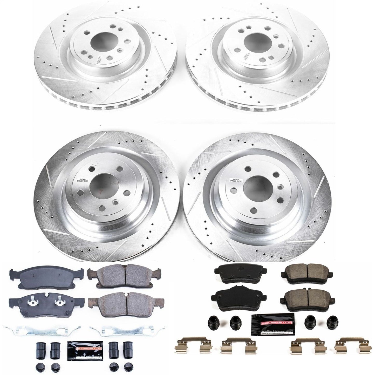 PowerStop Front & Rear Z23 Evolution Sport Brake Kit | Mercedes-Benz GLS450 (2017) (K7445)