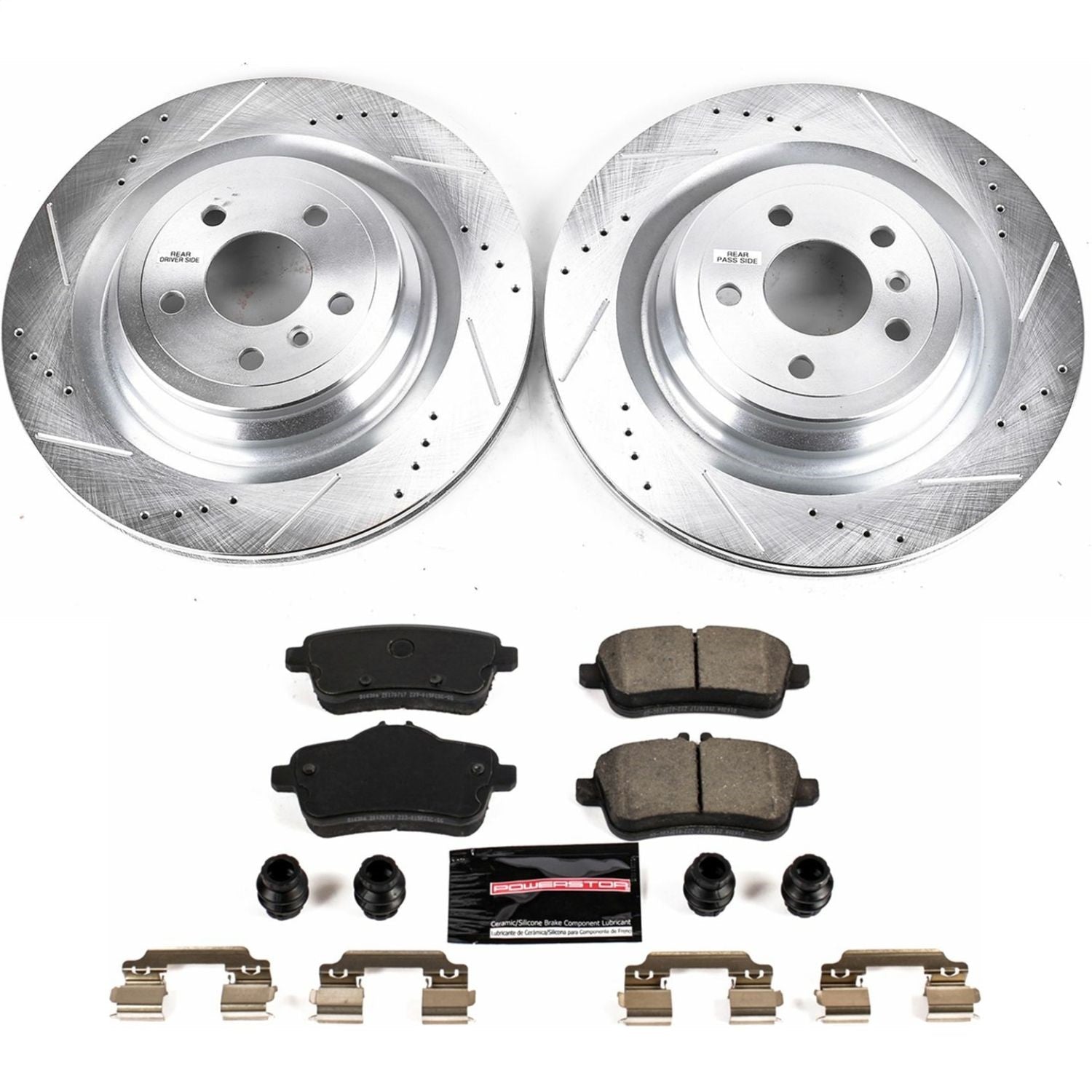 PowerStop Rear Z23 Evolution Sport Brake Kit | Mercedes-Benz GLS450 (17-18) (K7448)