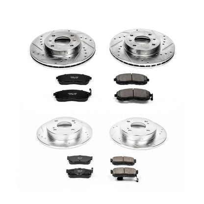 PowerStop Front & Rear Z23 Evolution Sport Brake Kit | Infiniti G20 (99-01) (K750)