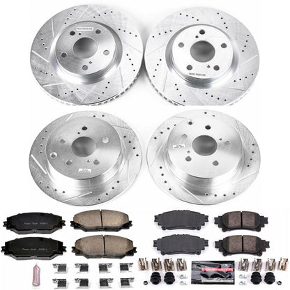 PowerStop Front & Rear Z23 Evolution Sport Brake Kit | Toyota Mirai (16-18) (K7503)