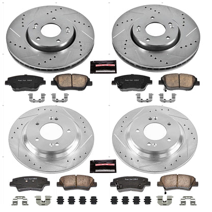 PowerStop Front & Rear Z23 Evolution Sport Brake Kit | Kia Optima (13-17) (K7504)