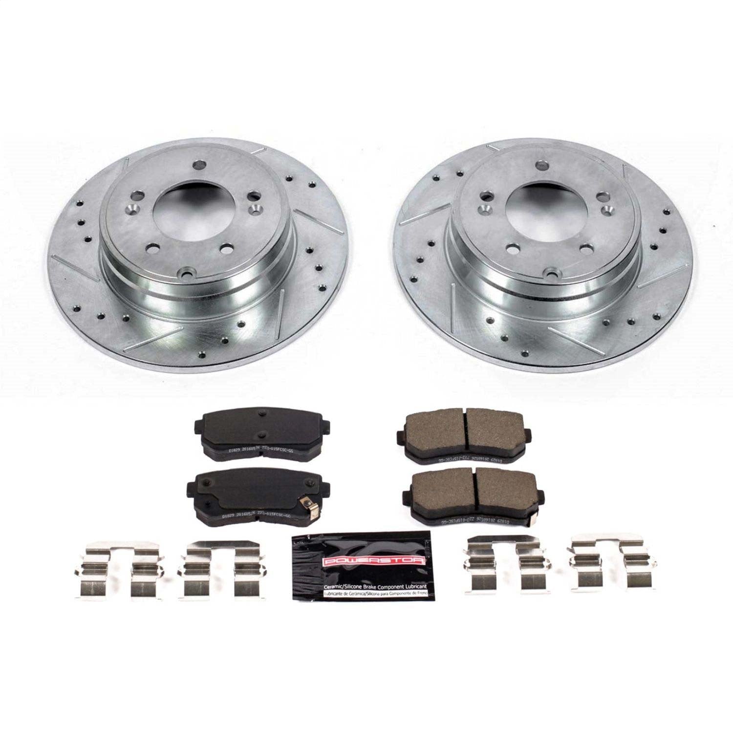 PowerStop Rear Z23 Evolution Sport Brake Kit | Hyundai Sonata (16-19) (K7505)