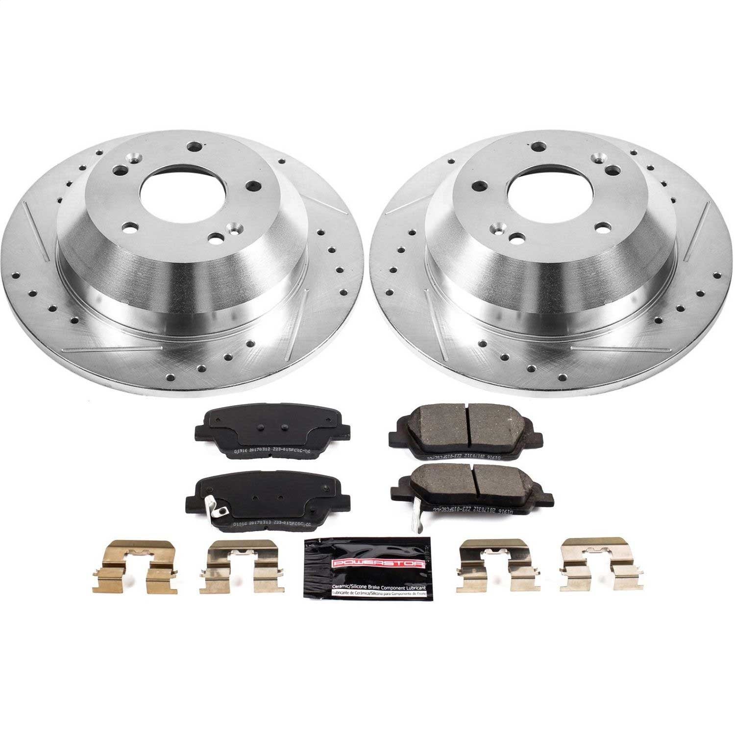 PowerStop Rear Z23 Evolution Sport Brake Kit | Hyundai Santa Fe (10-18) (K7507)