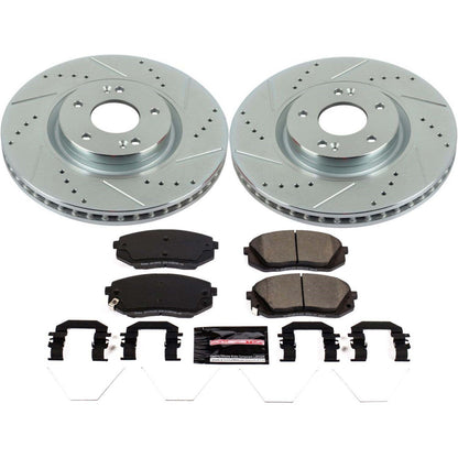 PowerStop Z23 Evolution Sport Front Brake Kit | Hyundai Sonata (17-19) (K7509)