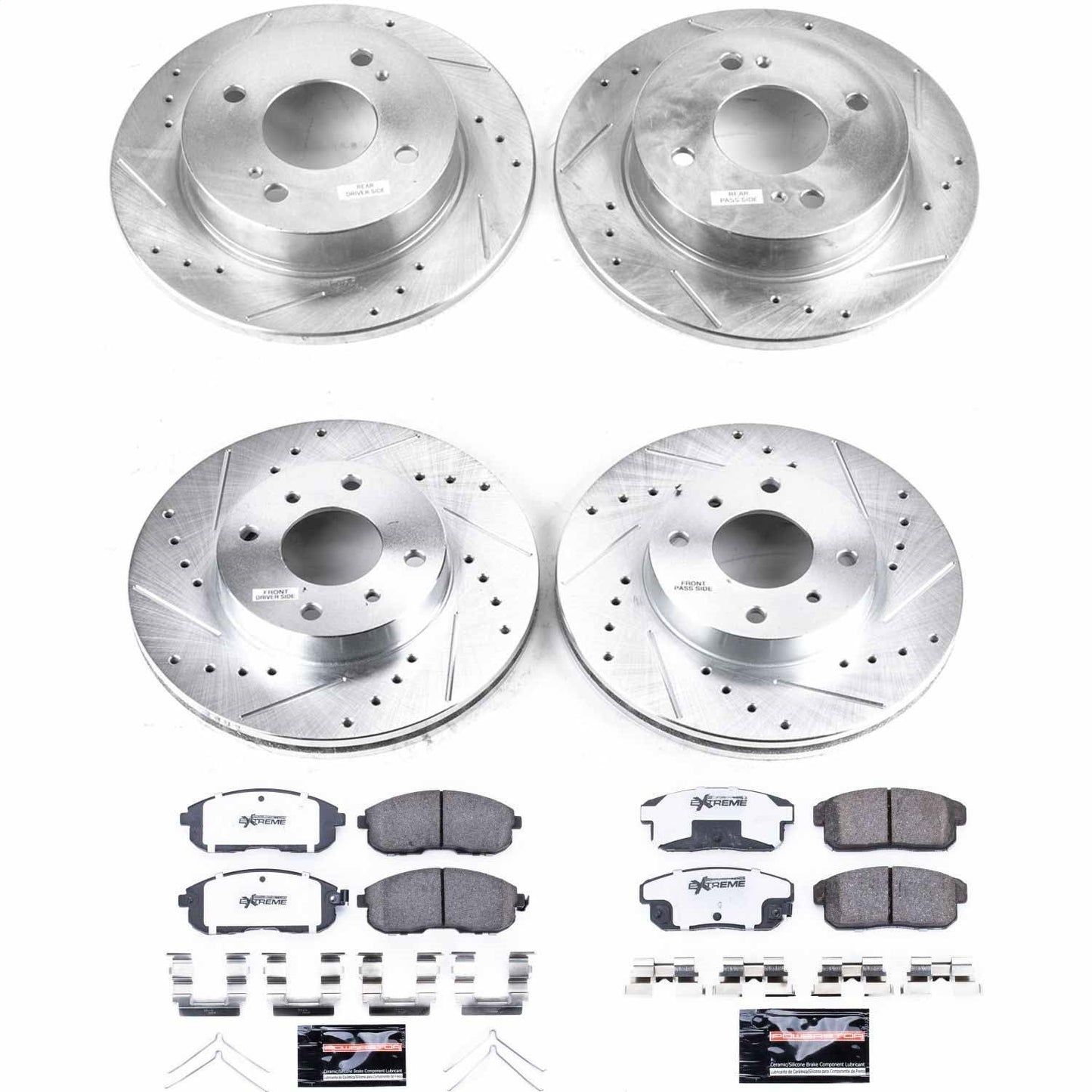 PowerStop Front & Rear Z26 Street Warrior Brake Kit | Infiniti G20 (01-02) (K751-26)