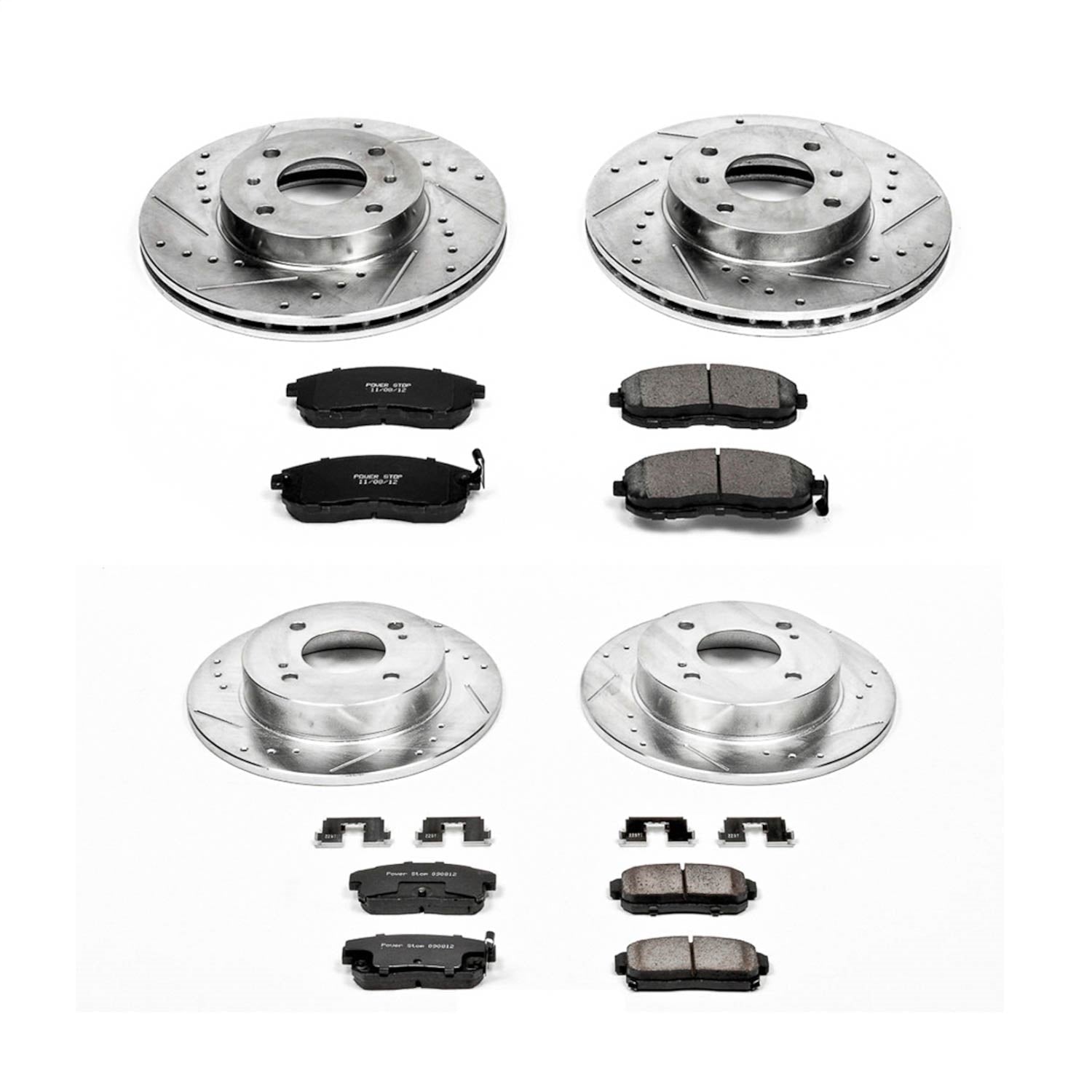 PowerStop Front & Rear Z23 Evolution Sport Brake Kit | Infiniti G20 (01-02) (K751)