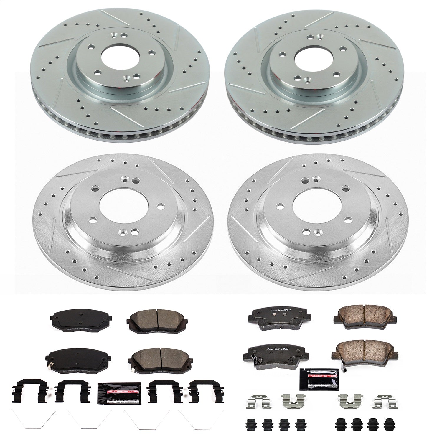 PowerStop Front & Rear Z23 Evolution Sport Brake Kit | Hyundai Sonata (17-19) (K7511)