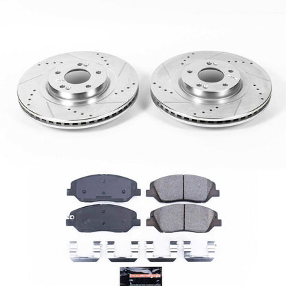 PowerStop Front Z23 Evolution Sport Brake Kit | Hyundai Santa Fe (17-18) (K7513)