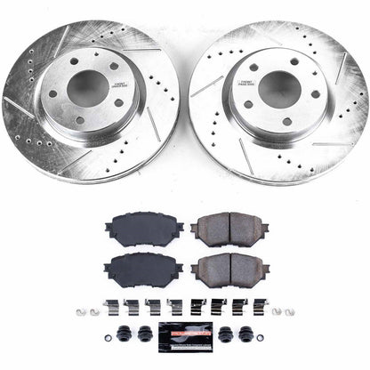 PowerStop Front Z23 Evolution Sport Brake Kit | Mazda 3 (17-18) (K7517)